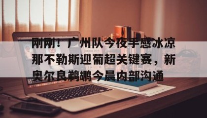 多米电子-关于刚刚！广州队今夜手感冰凉那不勒斯迎葡超关键赛，新奥尔良鹈鹕今晨内部沟通的信息